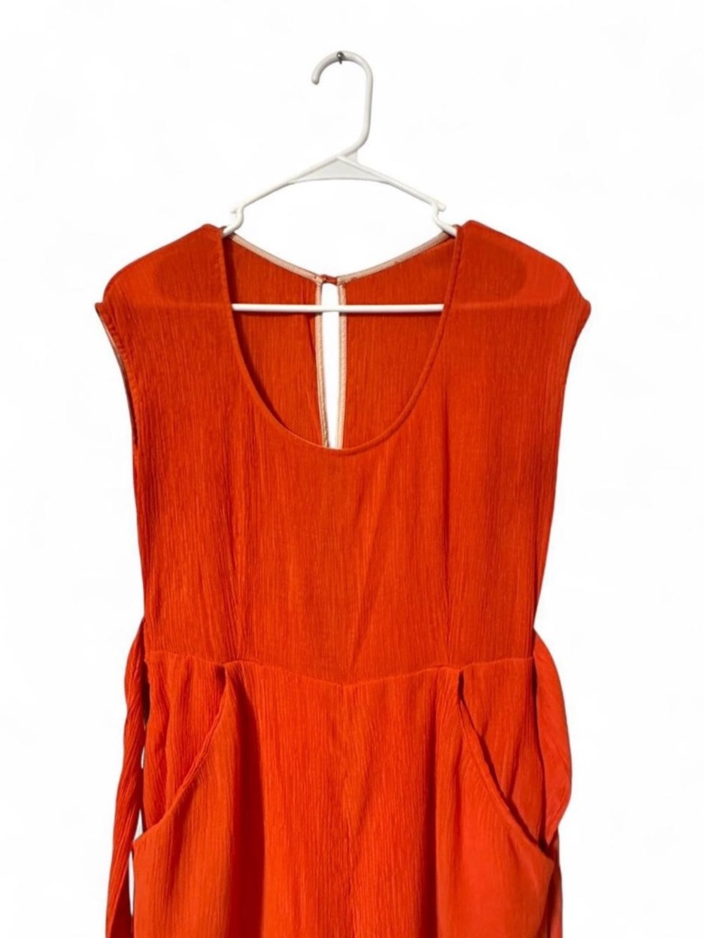 Anthropologie Orange Sleeveless Jumpsuit - Picture 4 of 4